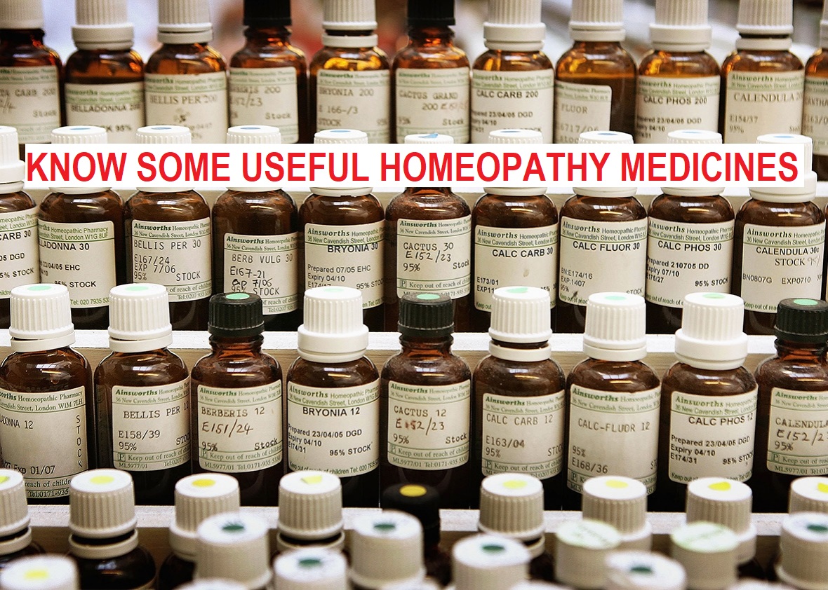Useful Homeopathy Medicines